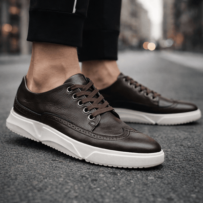 HARRINGTON LEATHER TRAINERS